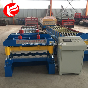 Galvanized roofing sheet glazed tile roll forming machine